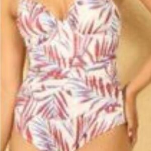 Shade&Shore women’s Rushed, Underwire one piece swimsuit, size small 4-6